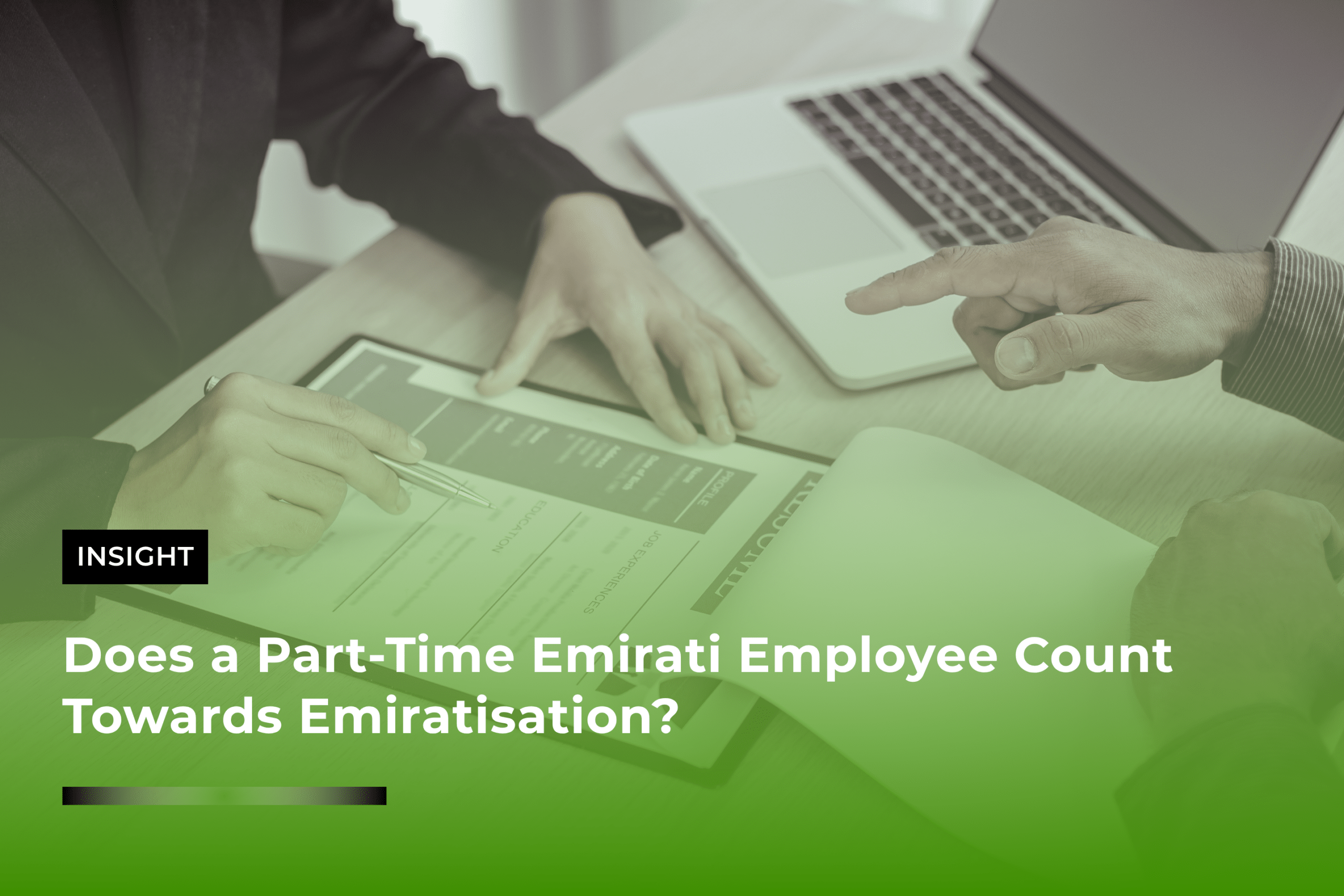 Does a Part-Time Emirati Employee Count Towards Emiratisation?